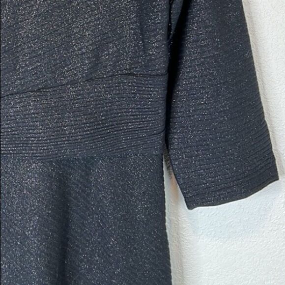 NWT Akemi + Kin Anthro Tegan Sparkle Dress Black Jersey Size Large - Picture 5 of 16